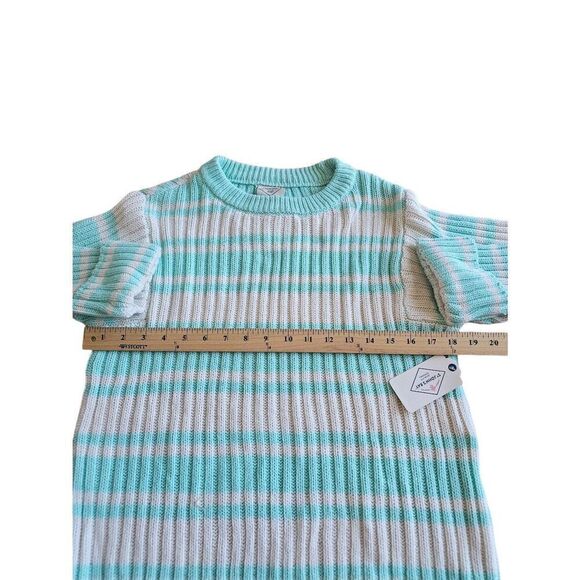 St johns Bay womens Sz S knit pullover sweater cotton blend in color Balmy Sea - Picture 5 of 8